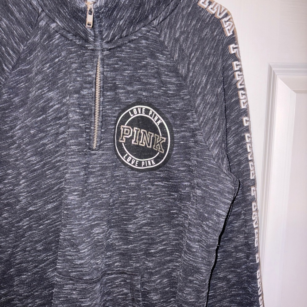Victoria's Secret Gray Quarter-Zip Top